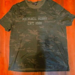 NWOT Michael Kors Camo Shirt XXL